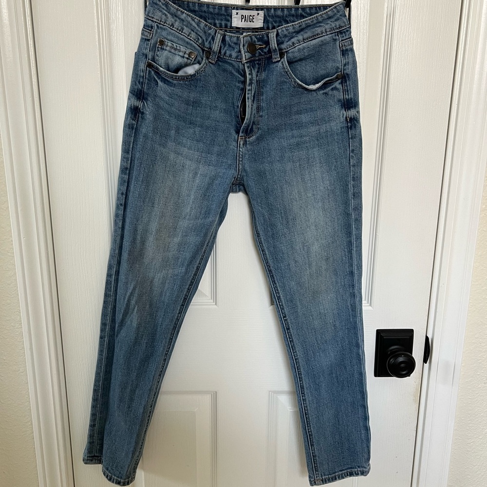 Paige cropped skinny jeans